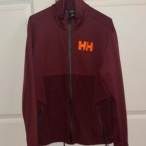 Helly Hansen Men's Maroon ULLR Mid-Layer Fleece